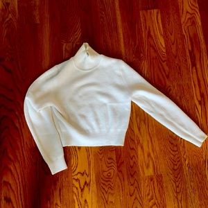 White turtleneck Zara sweater
